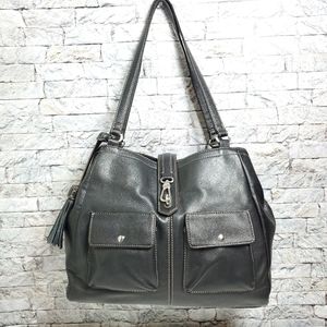 Tignanello Black Leather Shoulderbag